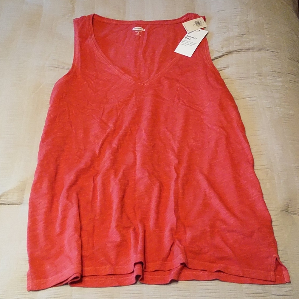 Old Navy everywhere slub knit v-neck tank M Tall
